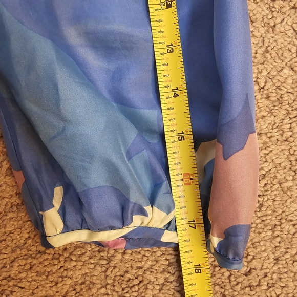 Diane Von Furstenberg Silk Floral Ruffle Dress Size 10 - Picture 10 of 10